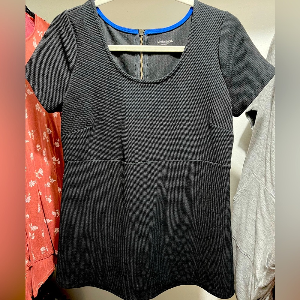 Black Maternity Blouse